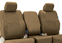 Image is representative of Coverking Ballistic Seat Covers.<br/>Due to variations in monitor settings and differences in vehicle models, your specific part number (CSC1E4CH8642) may vary.