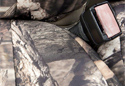Image is representative of Coverking Mossy Oak Camo Seat Covers.<br/>Due to variations in monitor settings and differences in vehicle models, your specific part number (CSC2MO02GM7048) may vary.