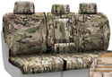 Image is representative of Coverking Multicam Camo Tactical Seat Covers.<br/>Due to variations in monitor settings and differences in vehicle models, your specific part number (CTSCMC1BM7119T) may vary.