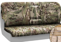 Image is representative of Coverking Multicam Camo Tactical Seat Covers.<br/>Due to variations in monitor settings and differences in vehicle models, your specific part number (CTSCMC1BM7119T) may vary.