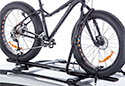 Image is representative of Rhino-Rack Hybrid Roof Mount Bike Rack.<br/>Due to variations in monitor settings and differences in vehicle models, your specific part number (RBC050) may vary.